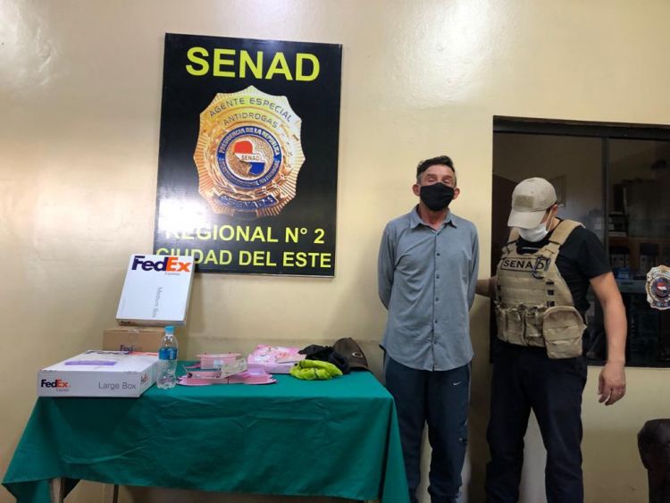 Decomisan en Asunción otra encomienda con cocaína perteneciente a brasileño apresado en CDE
