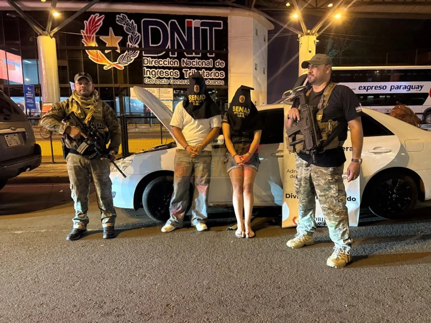 SENAD incauta más de 133 kilos de marihuana en control preventivo en el Puente de la Amistad