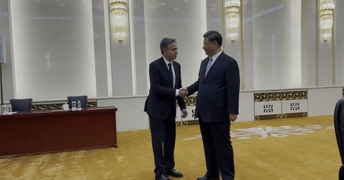 Xi Jinping dice a Blinken que el progreso logrado en las relaciones entre China y EE. UU. es "muy bueno"
