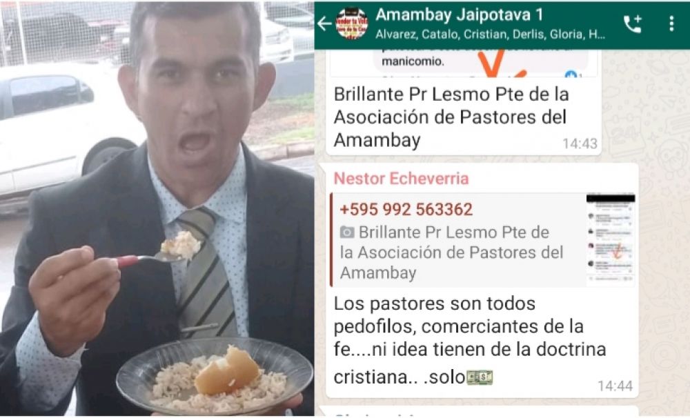 Néstor Echeverria atacó de forma temeraria a la Asociación de Pastores de Amambay