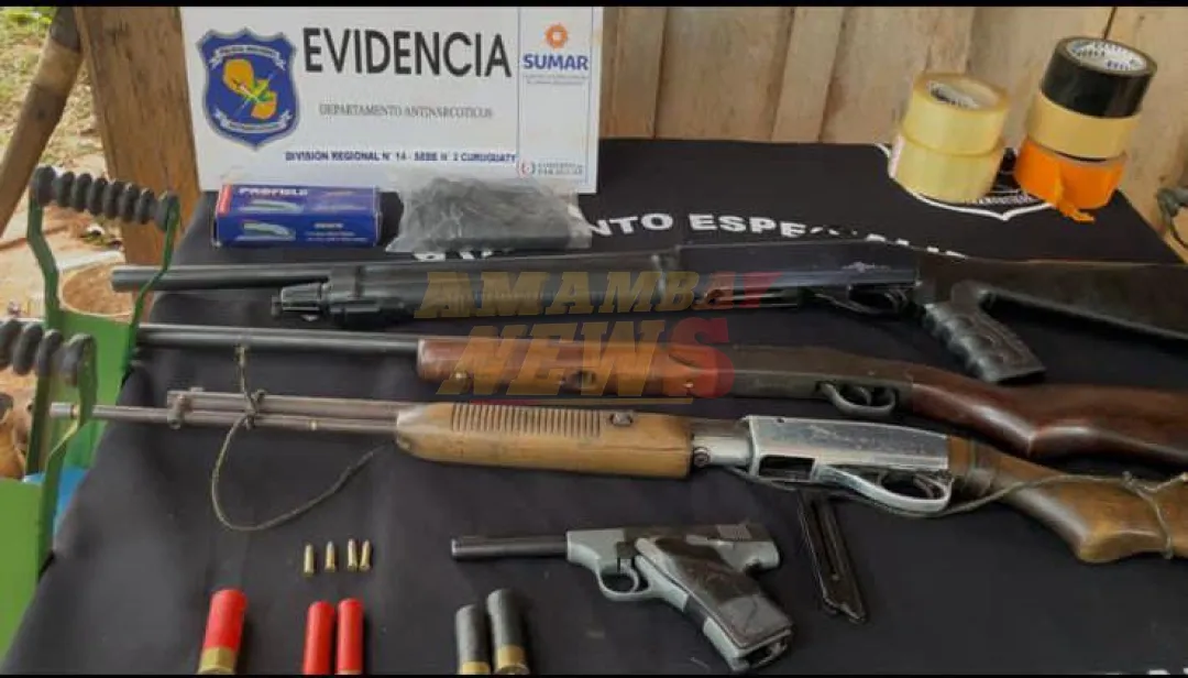 Allanamiento deja detenidos e incautación de evidencias en Curuguaty