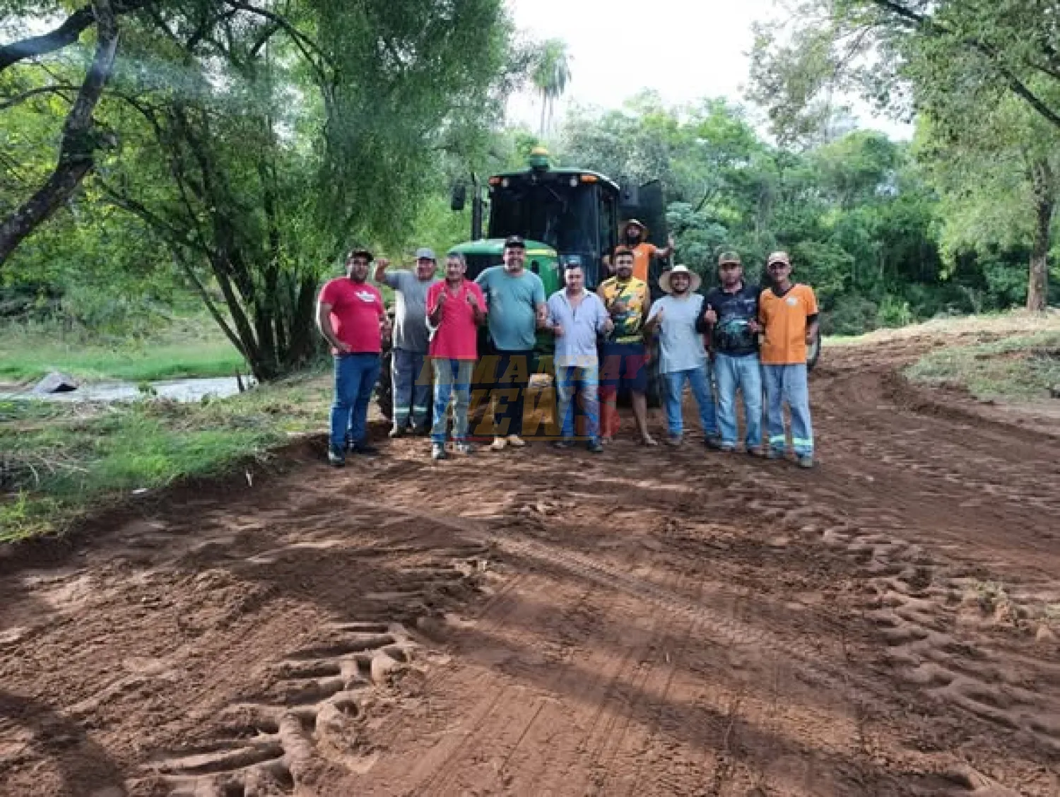 Municipalidad de Zanja Pytã inicia trabajos de limpieza a orillas del río Ypane en la Colonia Fortuna Guazu