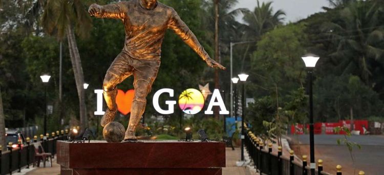 Una estatua de Cristiano Ronaldo provoca revuelo en India