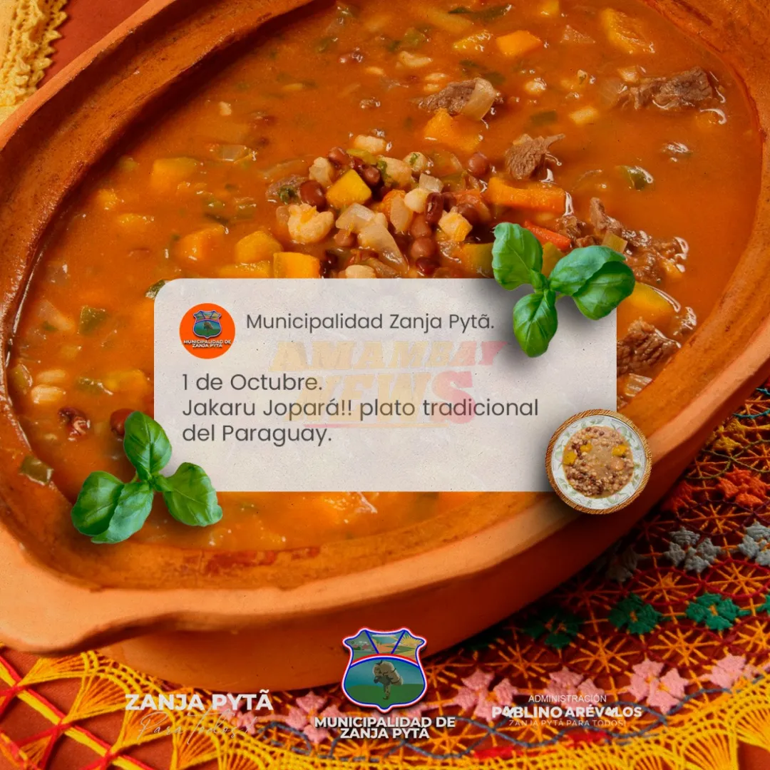 Municipalidad de Zanja Pytā recuerda la tradición del jopará en Paraguay