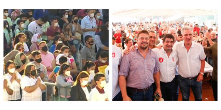 En Caacupé respetan el protocolo sanitario; en el proselitismo de Velázquez, no