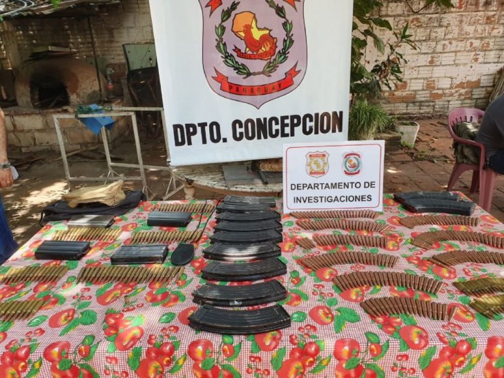 Concepción: Policía incauta municiones y cargadores en una vivienda