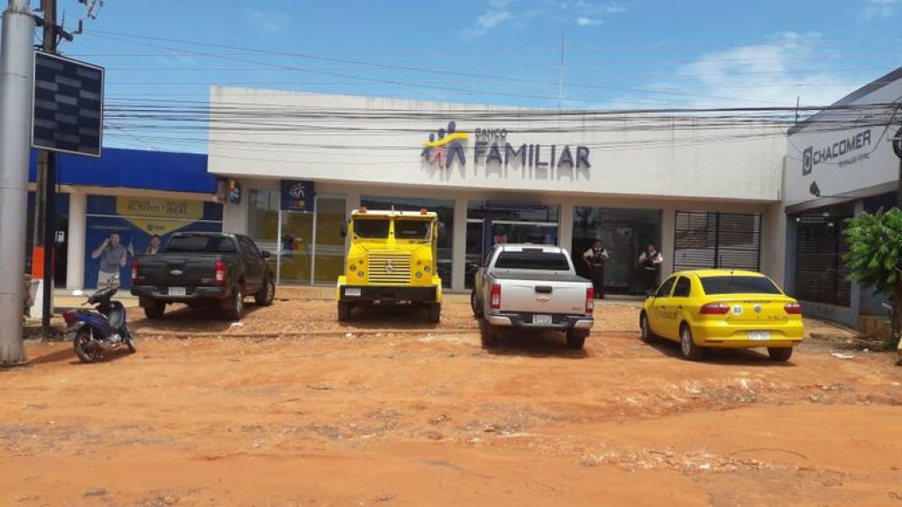 Roban banco en Santa Rosa del Aguaray