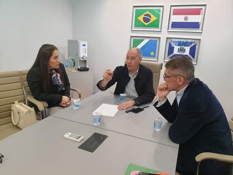 Firma para el inicio del proyecto de Revitalizacin de la Lnea Internacional entre Pedro Juan y Ponta Por