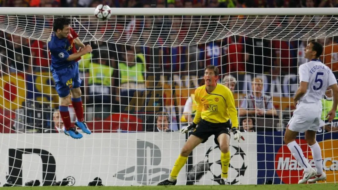 Messi elige su gol con la cabeza en la Final de la Champions ante Manchester United como el mejor de su carrera