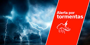 Emiten alerta por tormentas en todo el país