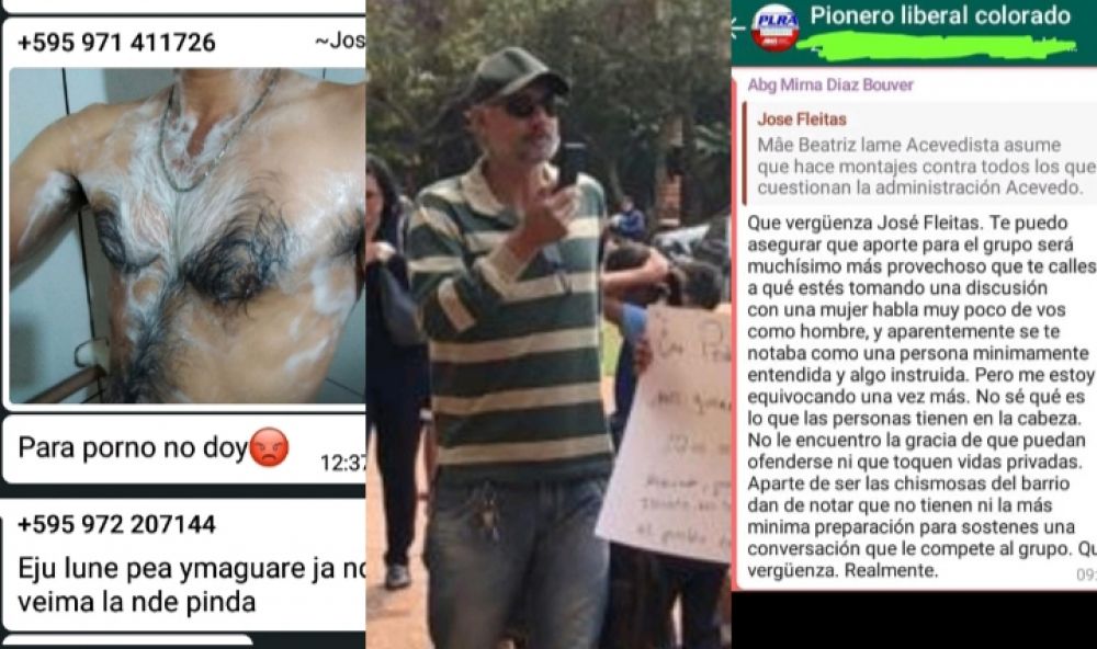 Mujeres acusan a José Fleitas de practicar sexting en grupos de WhatsApp