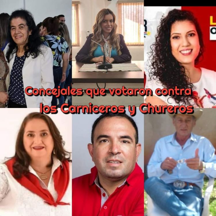 Los concejales que votaron contra los carniceros y chureros de Pedro Juan Caballero