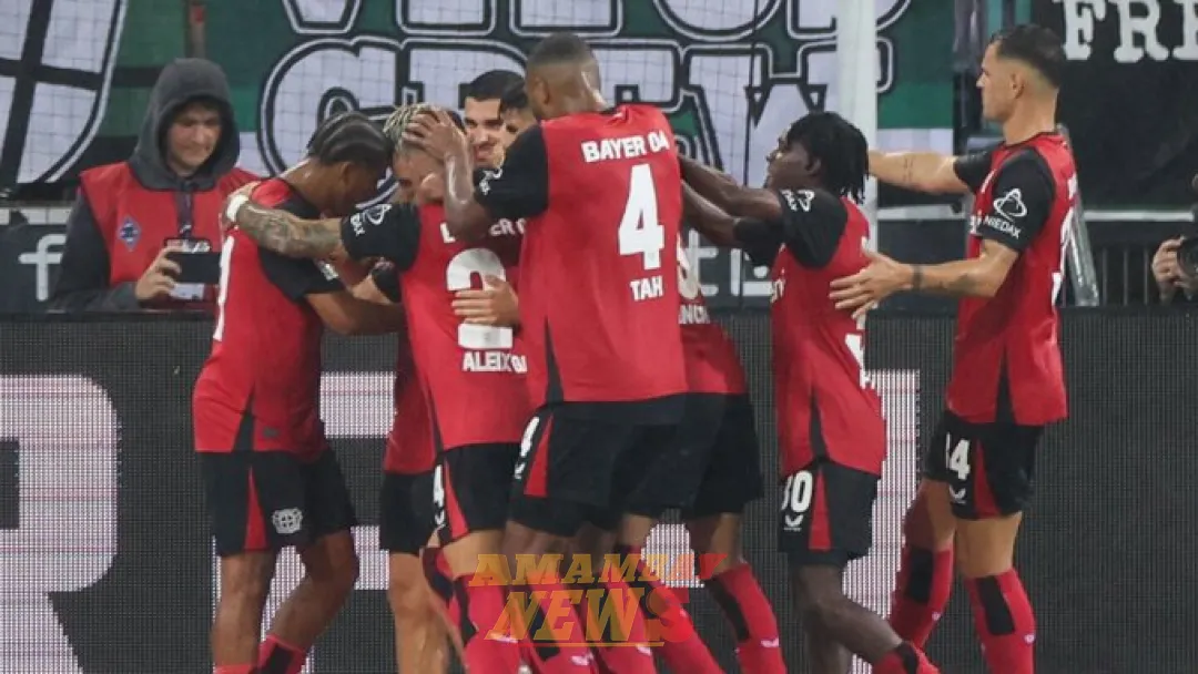 Leverkusen saca victoria agónica en estreno loco en Mönchengladbach