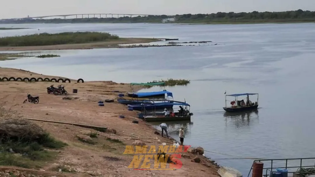 Nivel del río Paraguay en Concepción a 4 centímetros del nivel mínimo histórico de 1968