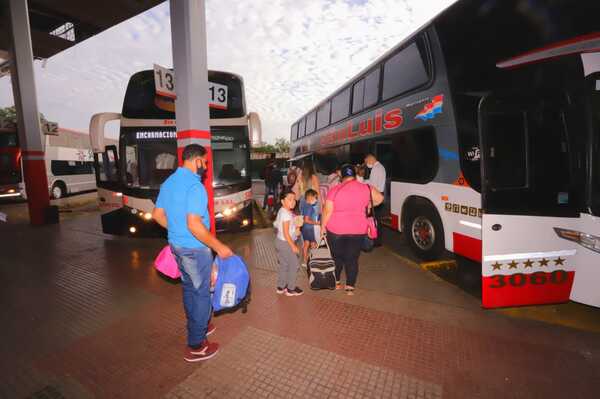 Desde el miércoles al mediodía liberan horario de buses con destino al interior