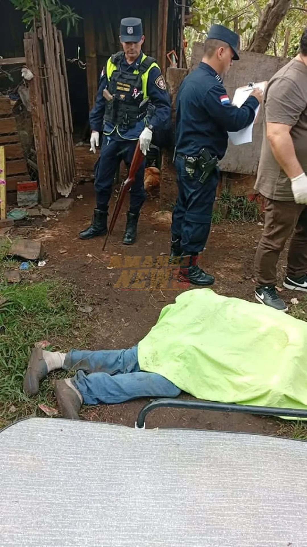 Investigan homicidio doloso ocurrido en el Asentamiento Vy’a Renda de Hernandarias