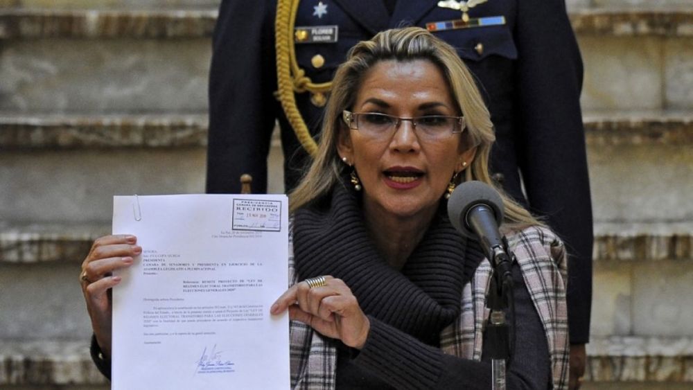 La presidenta de Bolivia convoca a nuevas elecciones generales