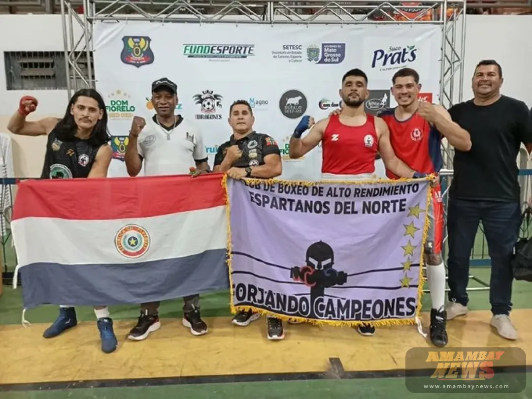 Escuela Municipal de Boxeo de PJC participó de evento internacional en Campo Grande MS
