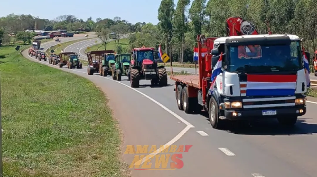 Cañicultores marchan hacia Asunción para exigir prioridad del alcohol carburante