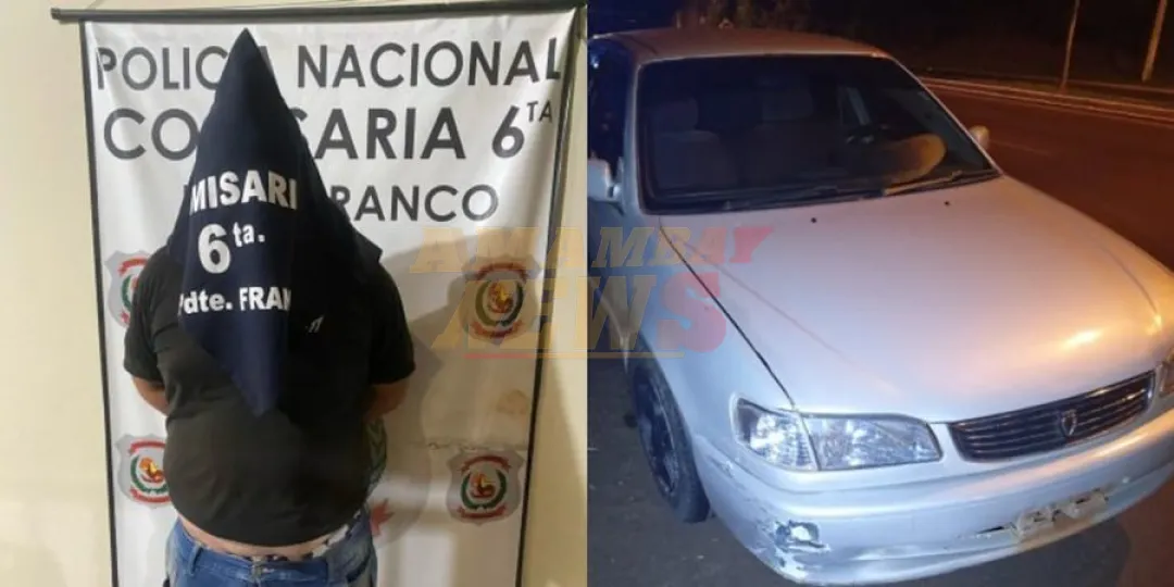 Conductor borracho provoca triple choque y acaba detenido en Alto Paraná