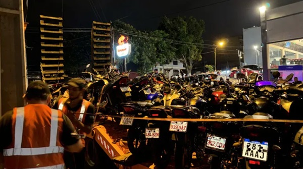 PMT de Ciudad del Este retira motos de circulación por ruidos molestos
