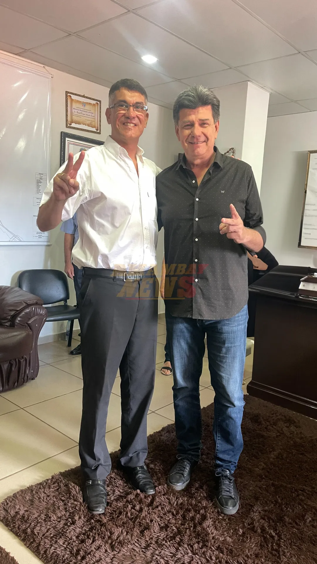 La patria o la mafia: Efraín Alegre visitó al intendente Ronald Acevedo en Pedro Juan Caballero