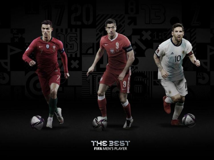 Cristiano, Messi y Lewandowski finalistas al premio The Best