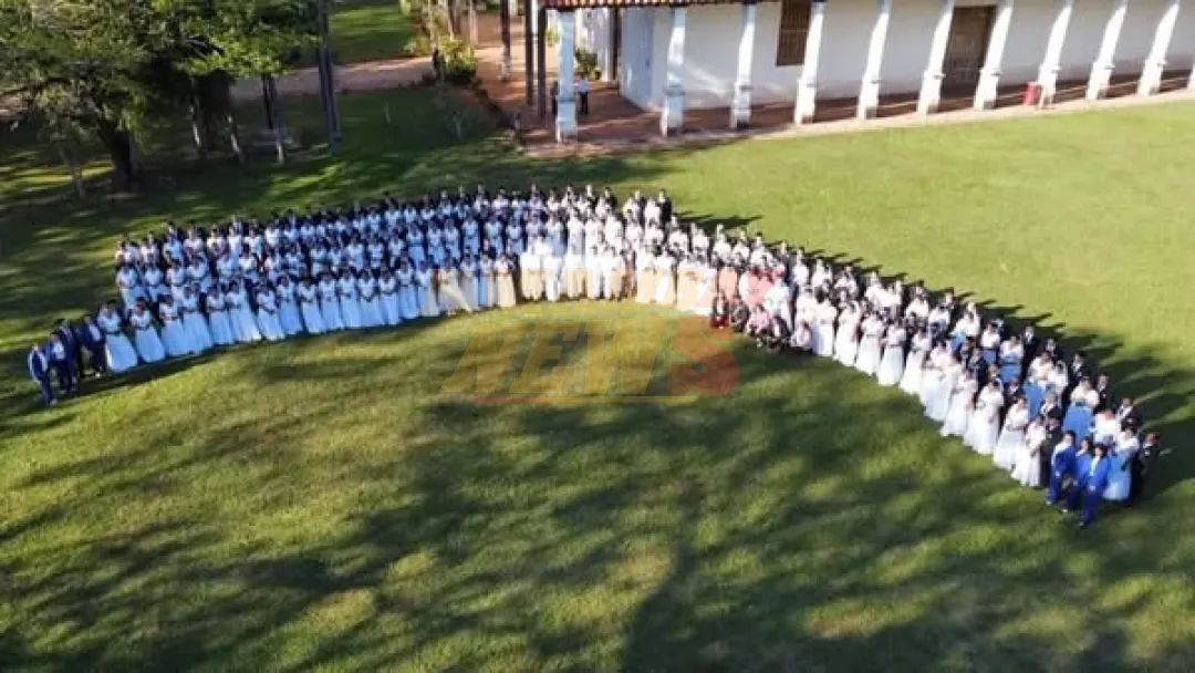 Histórico casamiento comunitario unió a más de 100 parejas en Yaguarón