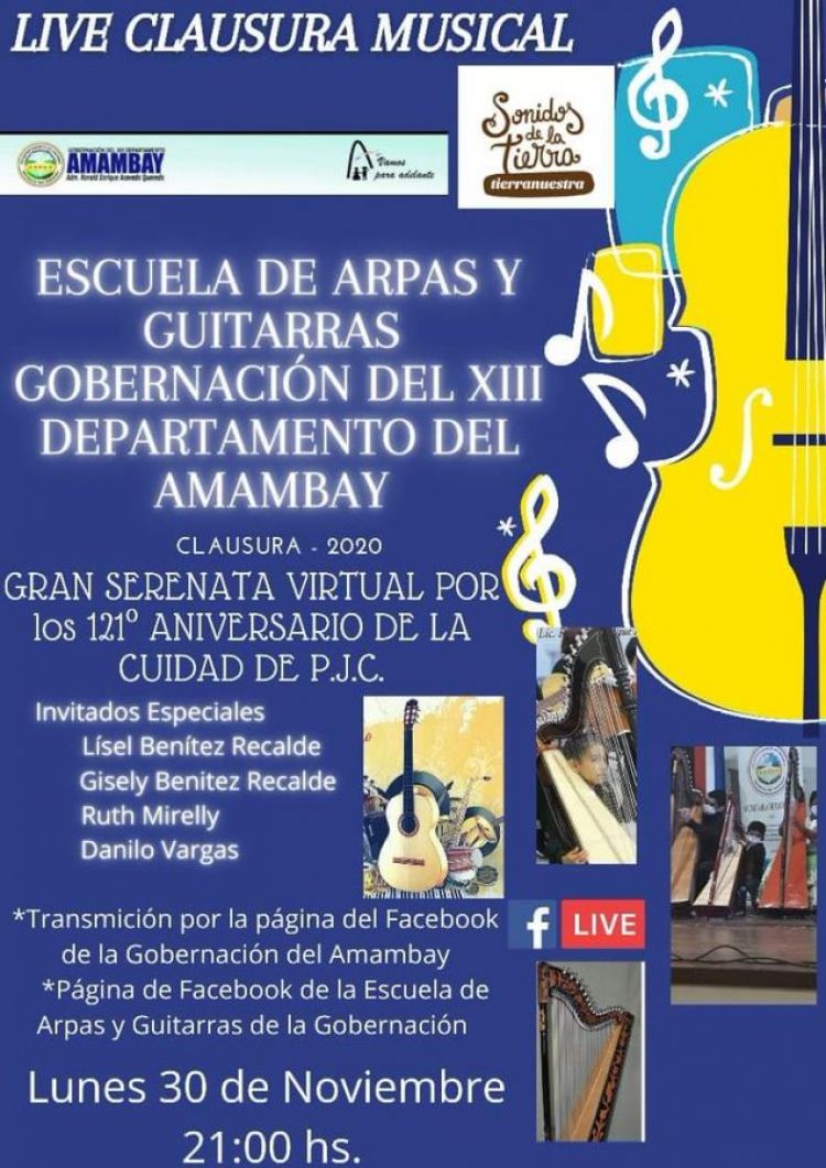 Gran serenata virtual en homenaje al 121 aniversario de la ciudad