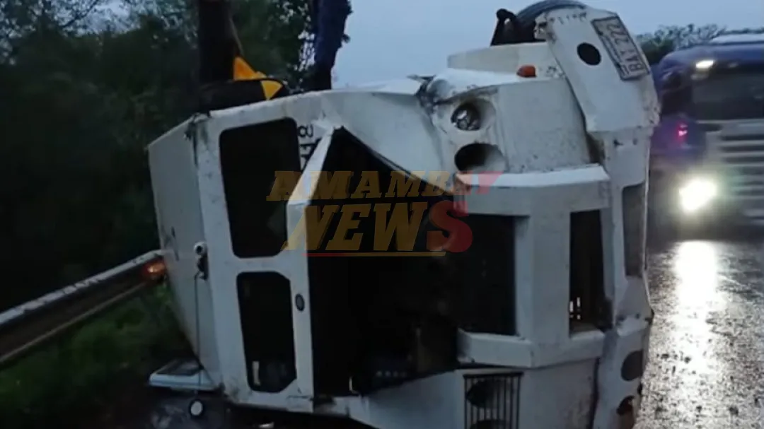 Guardia de seguridad fallece tras vuelco de transportador de caudales en Caaguazú