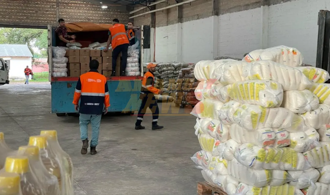 Envían 36.000 kilos de alimentos a familias afectadas por intensas precipitaciones en Alto Paraguay