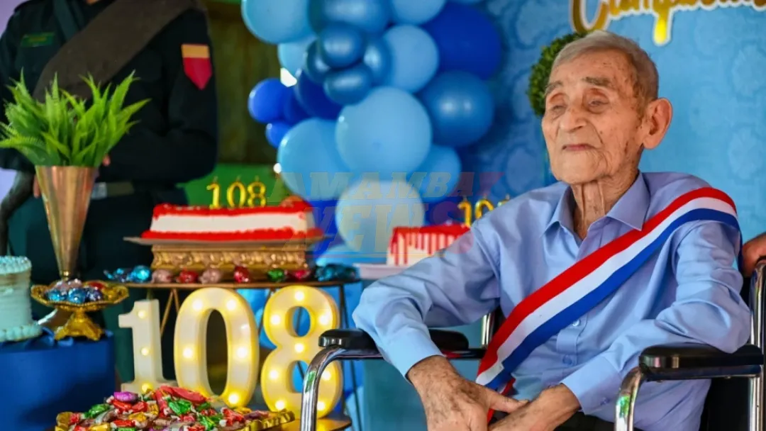 Ex combatiente de la Guerra del Chaco celebra 108 años de vida