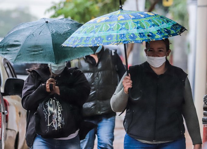 Jueves fresco, lluvias y vientos del sur, pronostica Meteorología