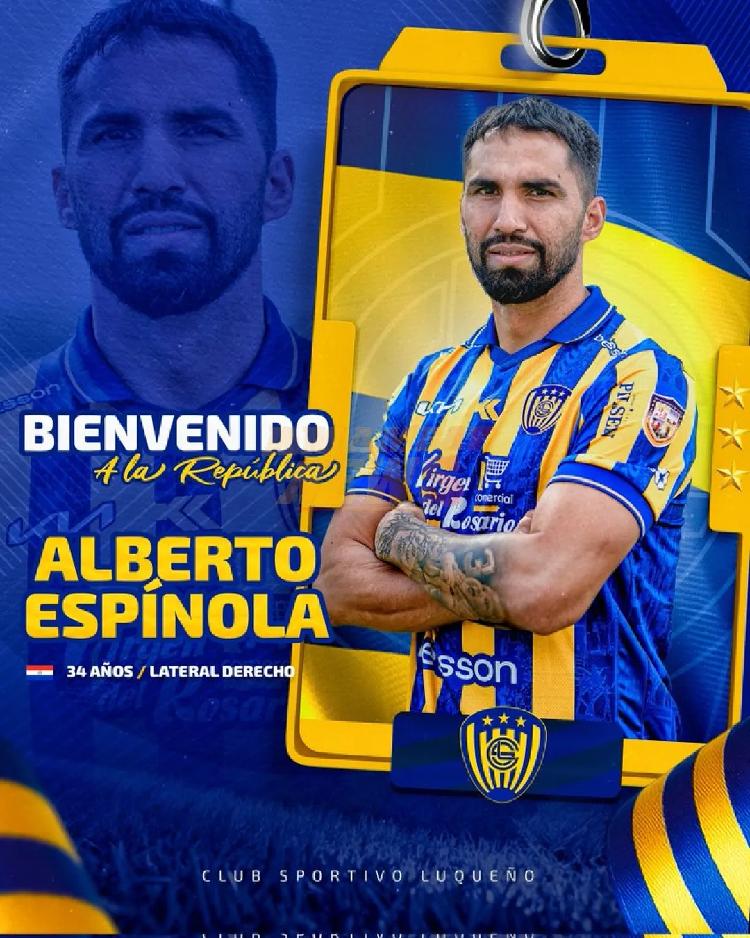 Sportivo Luqueño anuncia a Alberto Espínola