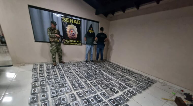 Pedro Juan: Incautan cocaína por valor de USD 2 millones