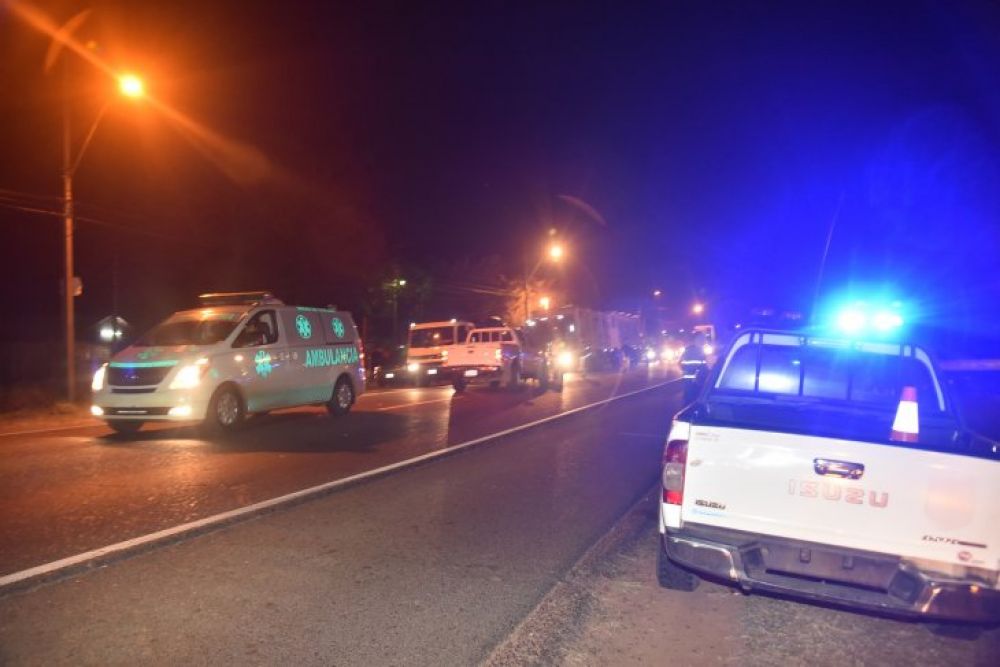 Hombre fallece al intentar cruzar ruta 2 en Ypacaraí