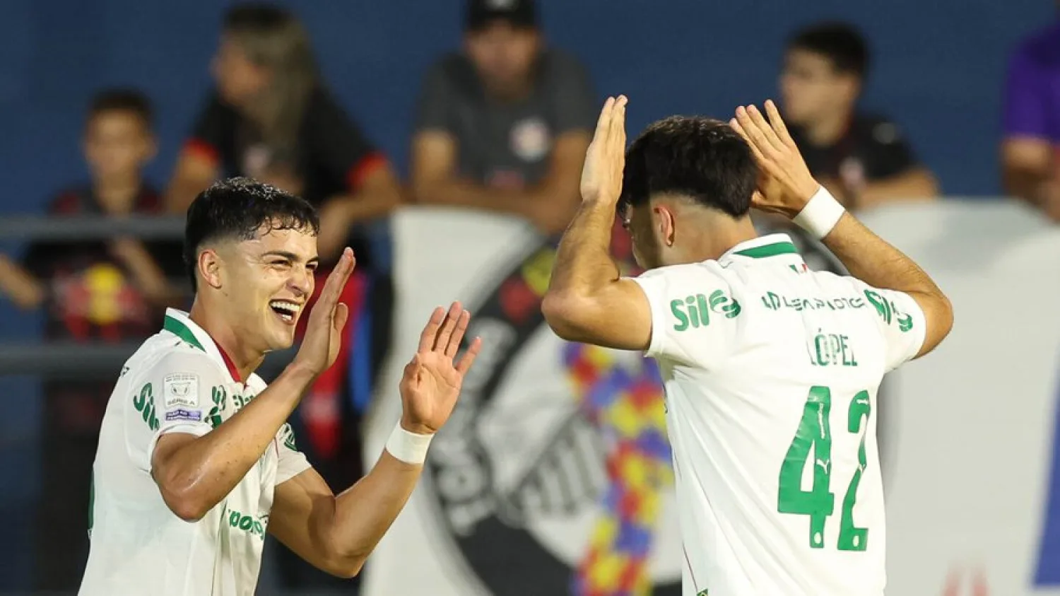 Asistencia de Ramón Sosa en el triunfo de Palmeiras