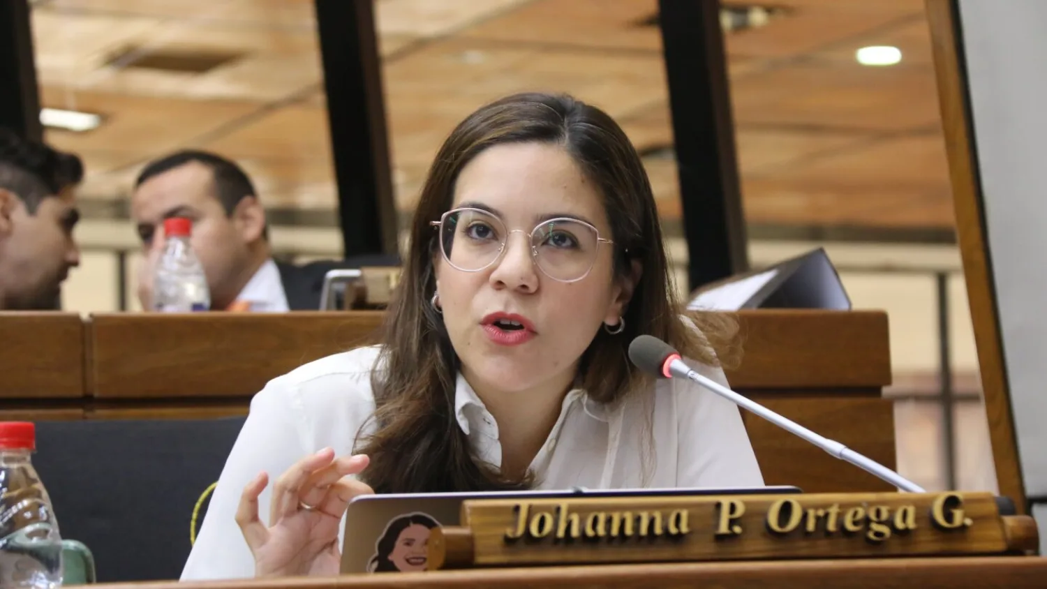 Johanna Ortega denuncia intolerancia en la Cámara de Diputados
