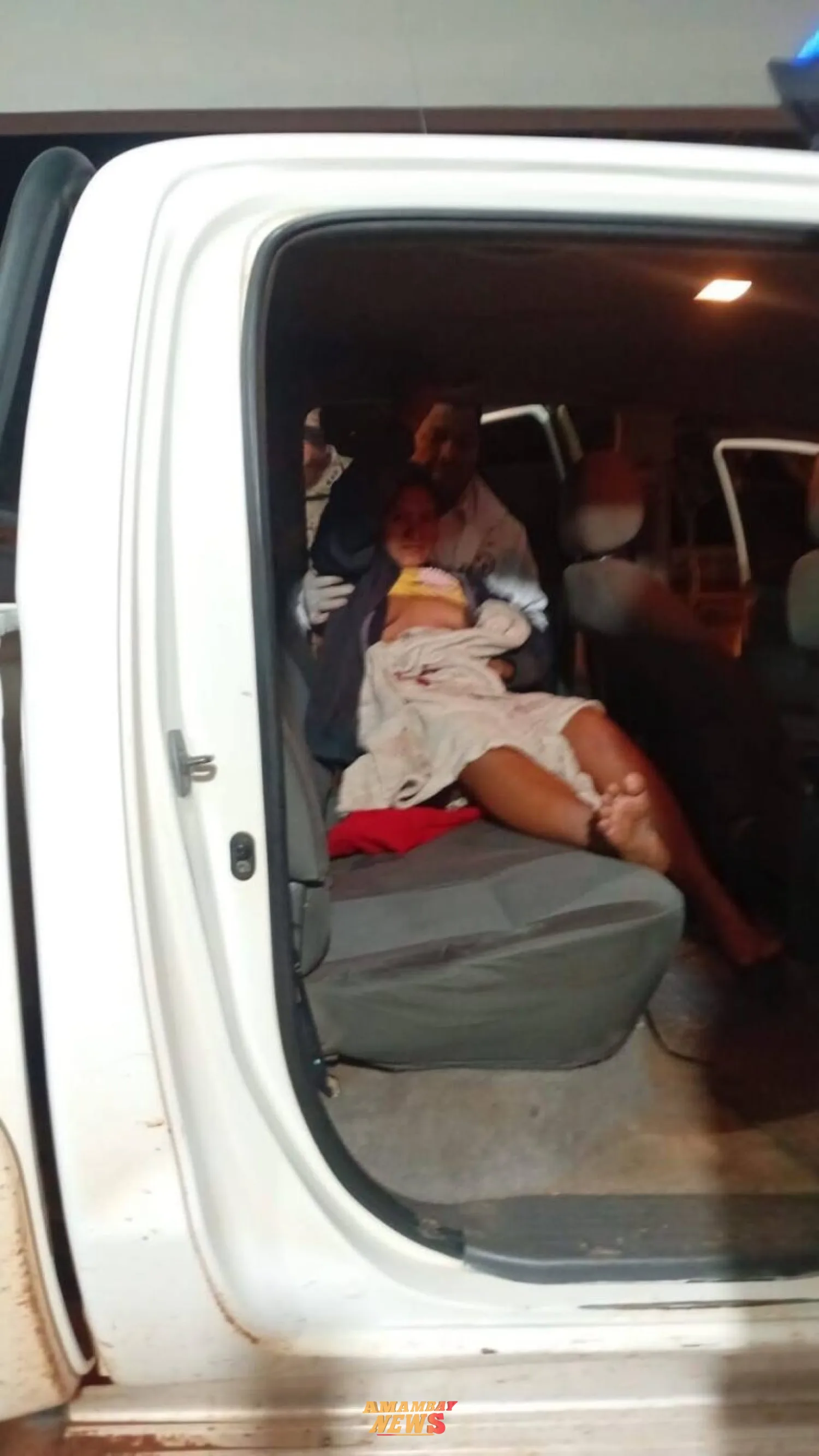 Bebé nació dentro de una patrullera policial en Horqueta