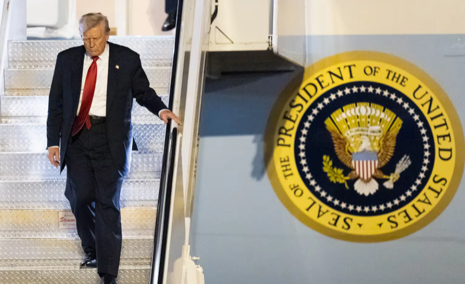 Donald Trump llega a Pekín en su segunda visita desde 2017