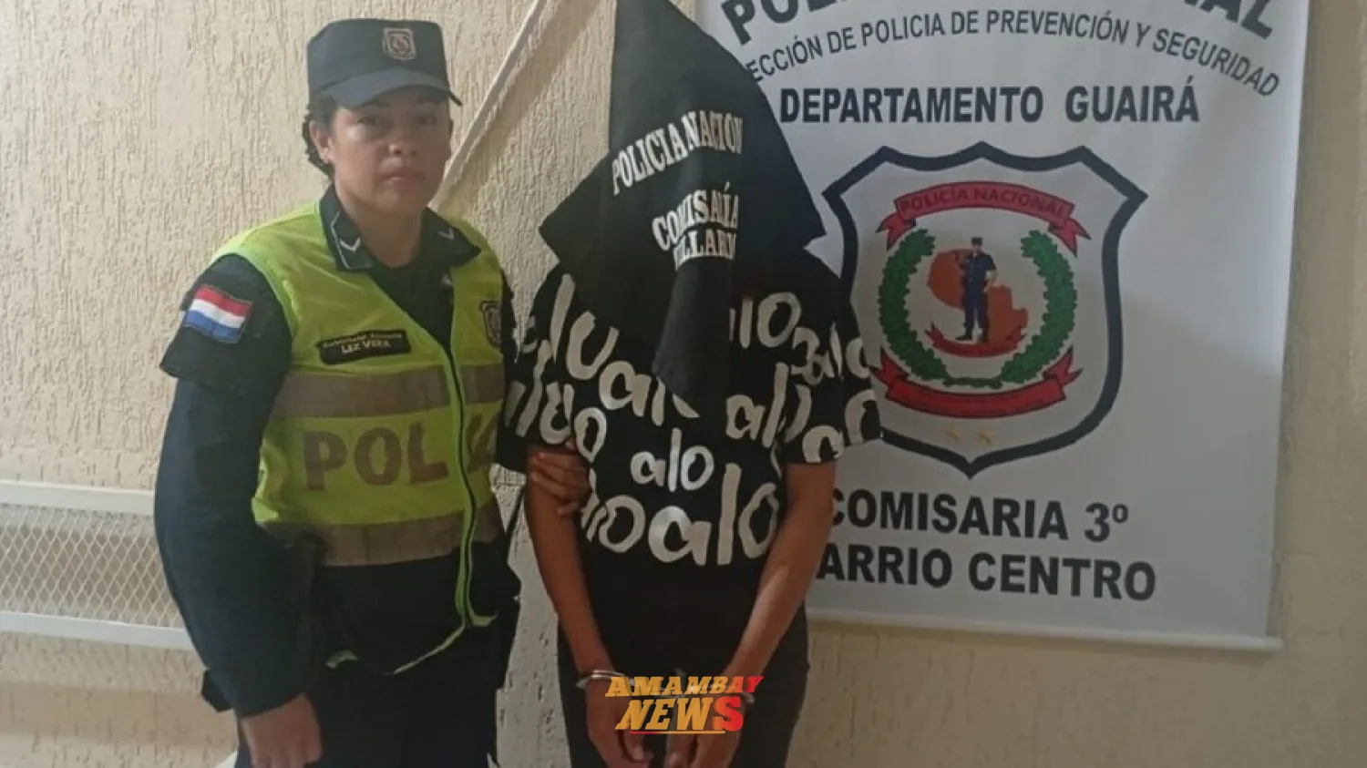 Mujer con su bebé de tres meses es detenida tras persecución y disparos de la Policía en Villarrica