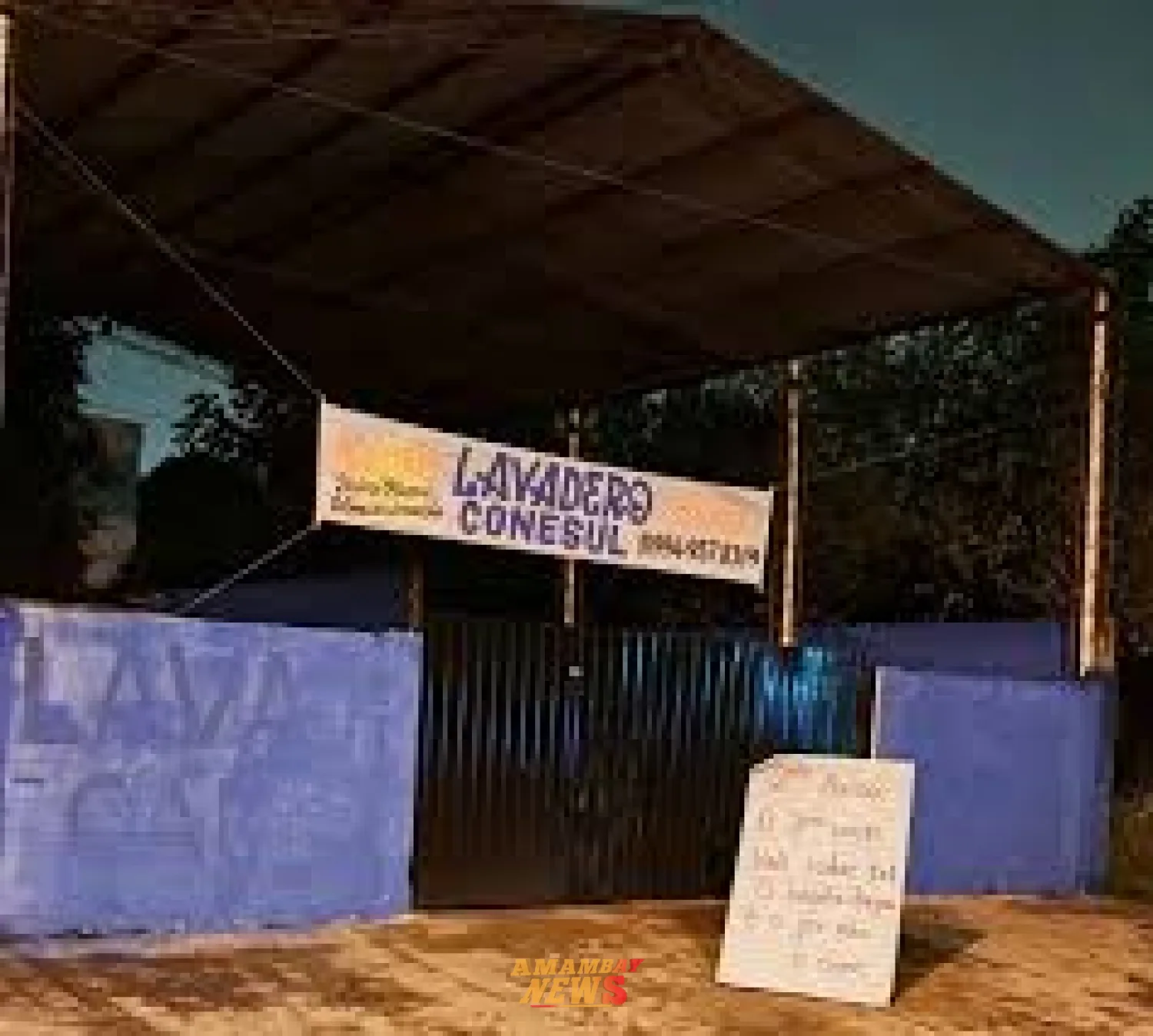 Atacan a balazos un lavadero y dejan una amenaza escrita en Pedro Juan Caballero