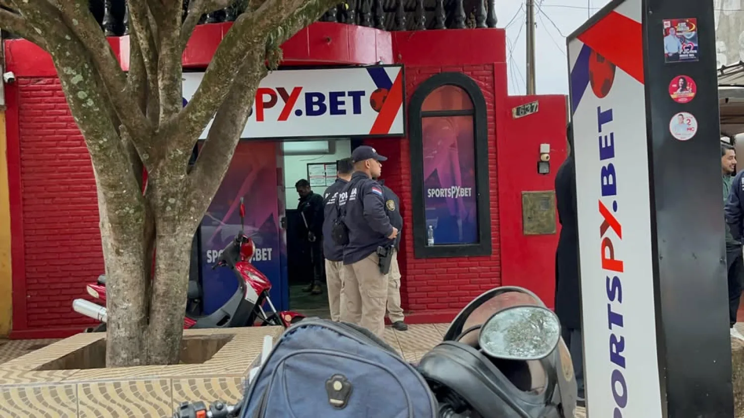Allanan casa de apuestas en pleno centro de Pedro Juan