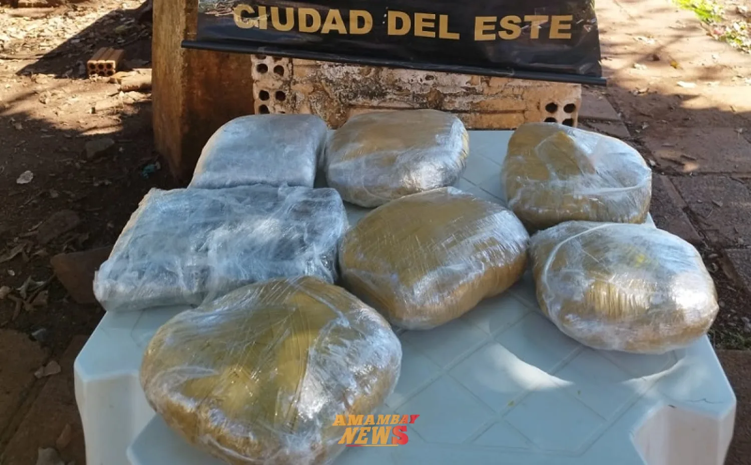 SENAD incauta más de 6 kilos de marihuana en la vía pública de Ciudad del Este
