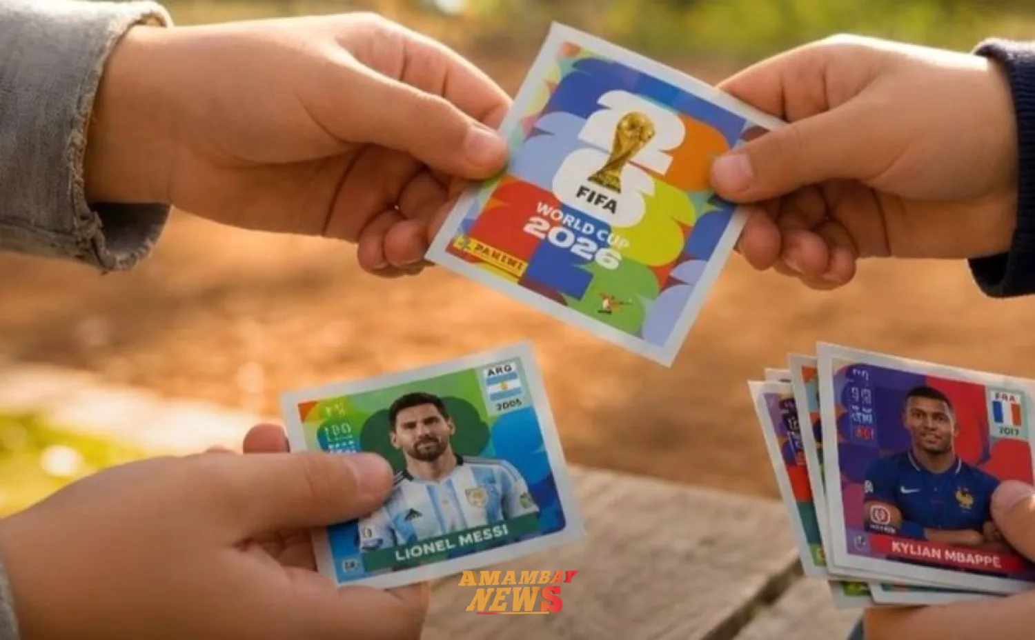 Fiebre del Mundial: cientos de niños reunidos en Asunción para cambiar figuritas del álbum que es furor
