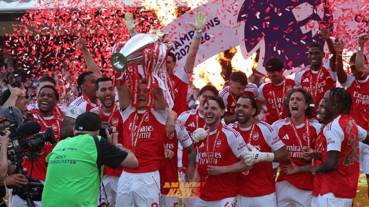 El Arsenal celebra la Premier con victoria
