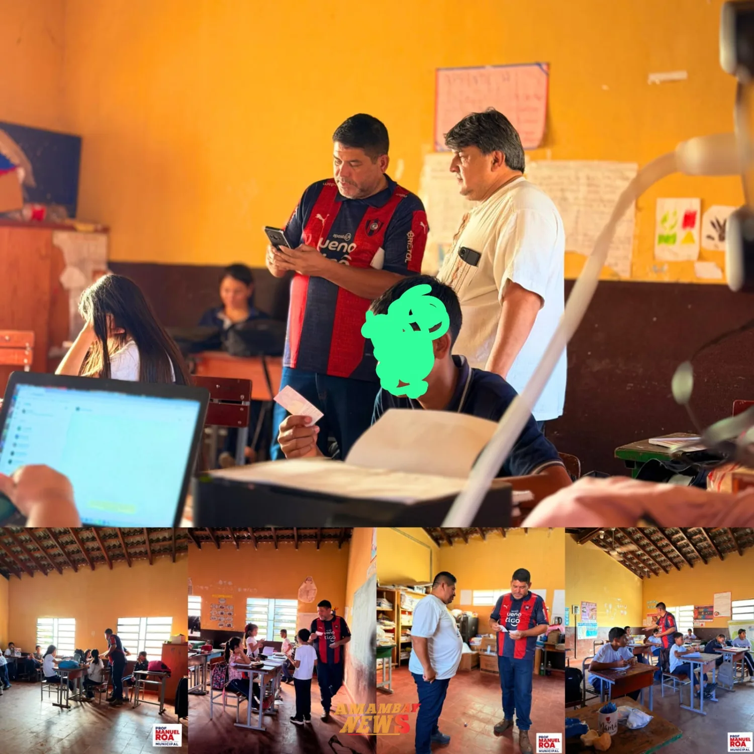 Candidato a concejal hace campaña política en horario de clases en escuela  de Bella Vista Norte