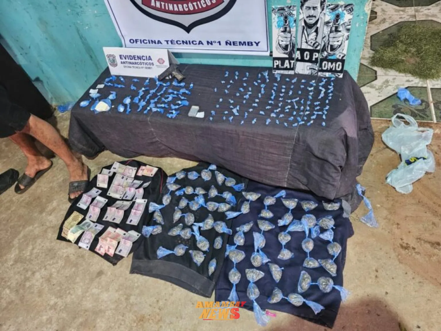 Fiscalía detiene a presunto microtraficante e incauta cocaína, crack y marihuana en Ypané