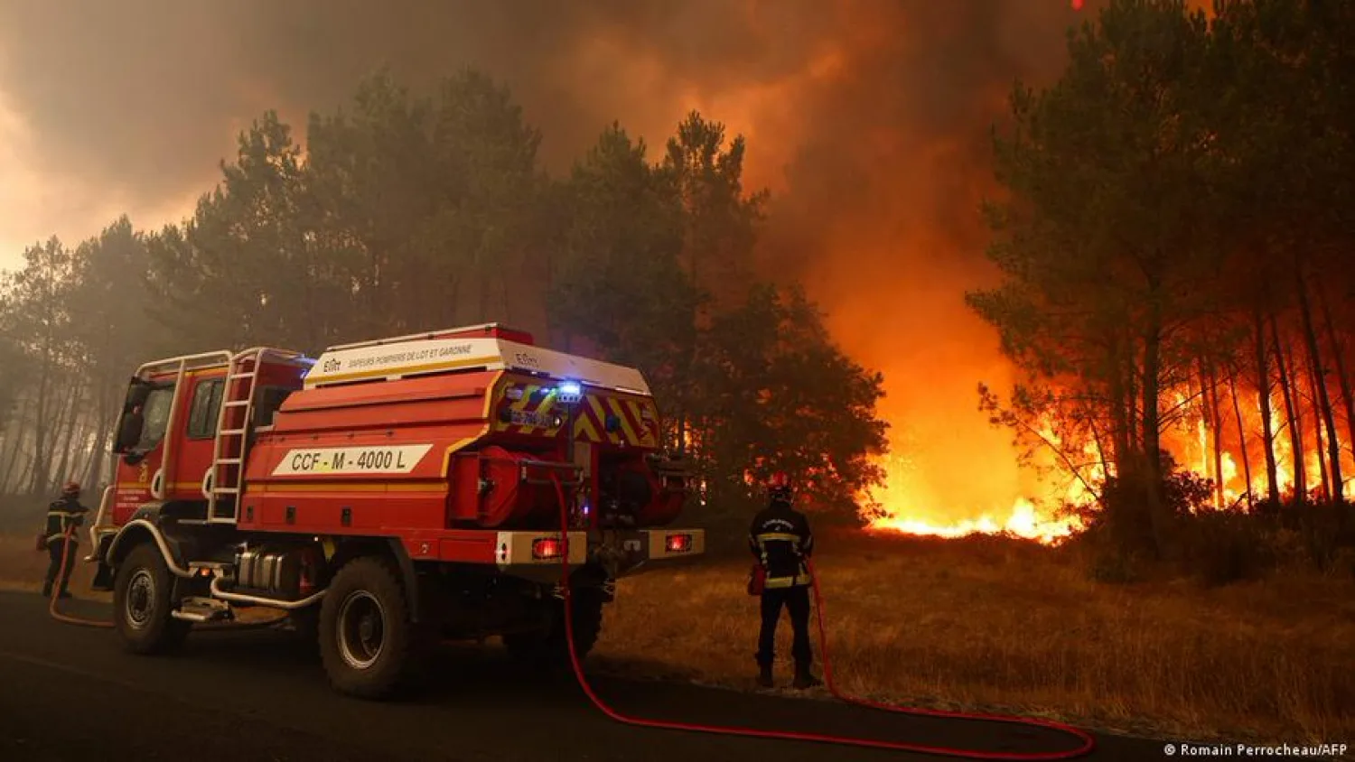 Los incendios arrasan más superficie que nunca en Francia