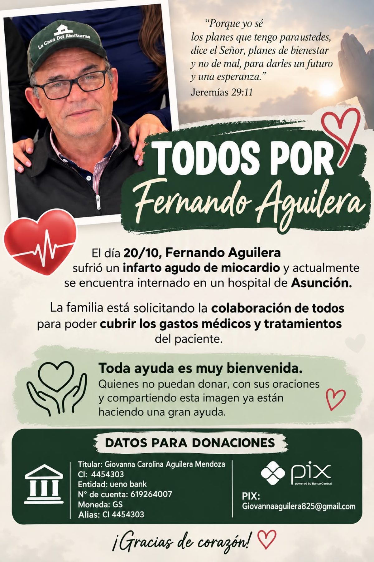 Imagen de la cobertura: Cadena de solidaridad: Todos por Fernando Aguilera
